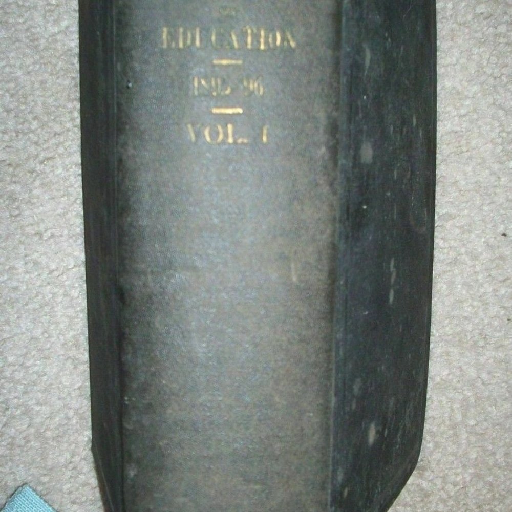 REPORT OF THE COMMISSIONER OF EDUCATION 1895-1896 Volume 1 • 1897 Antique Book